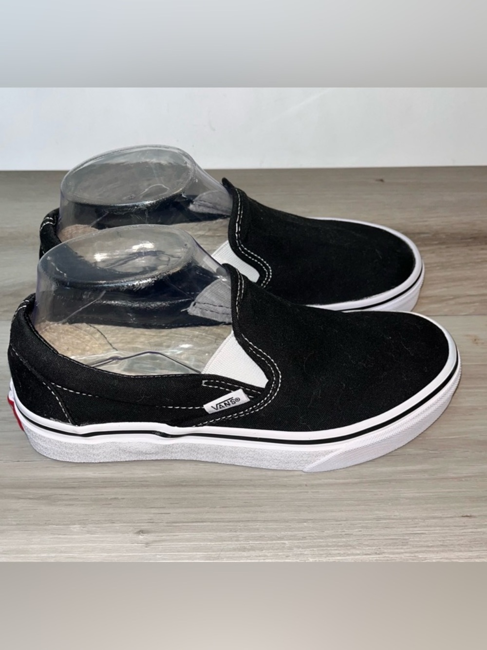 Vans Womens Slip-On Sneakers in Black and White size 6.5